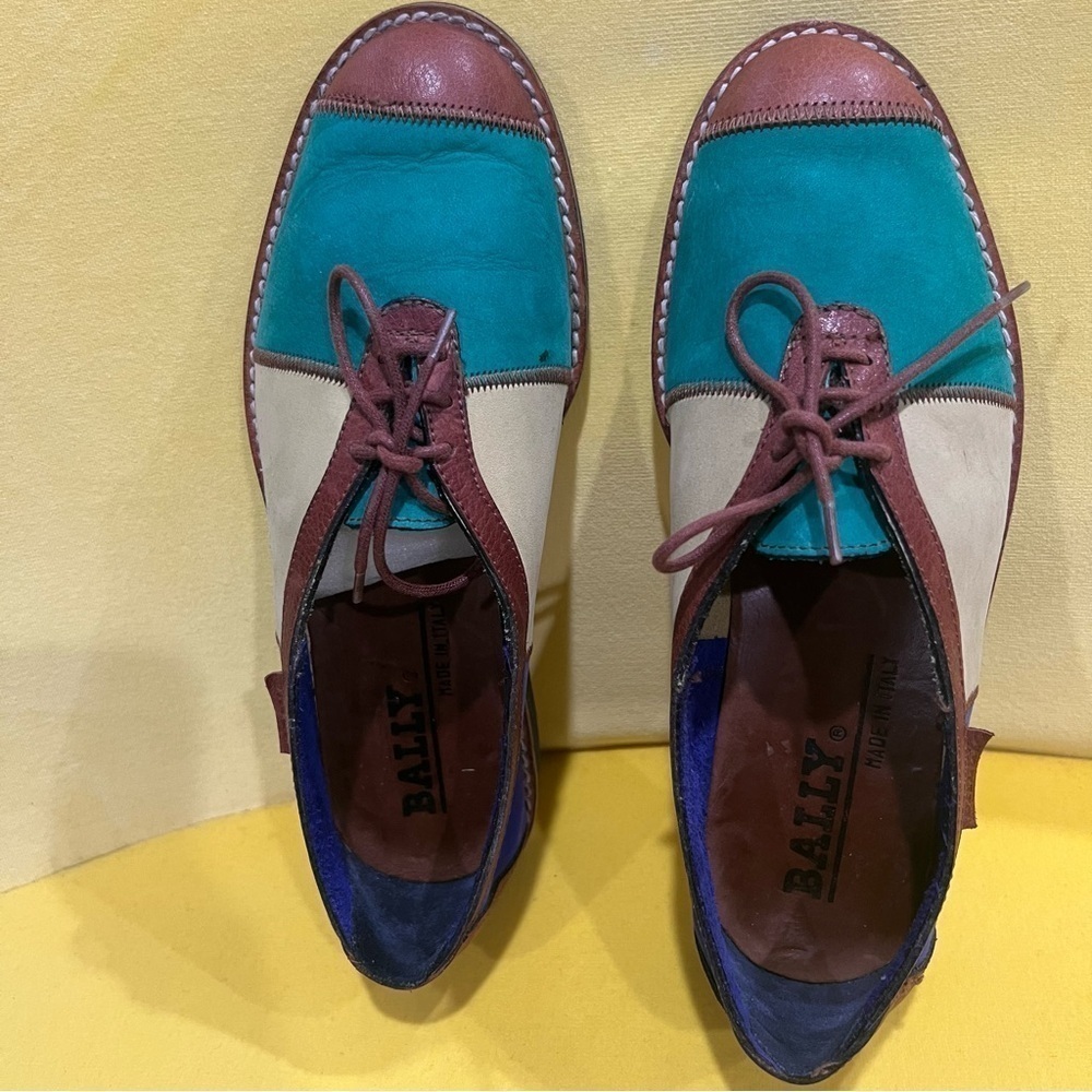 BALLY Color Block Flat Shoes size 37. - Picture 17 of 17